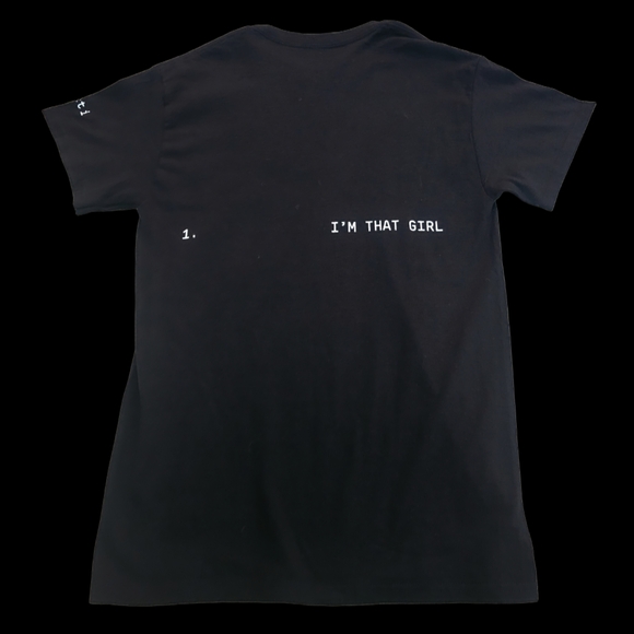 Beyeoncè Black Graphic T-Shirt with Iconic Print "Im That Girl" - Picture 2 of 3
